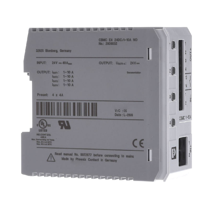 New Original CBMC E4 24DC1-10A NO 2906032 Electronic Equipment Circuit Breaker PLC Programmable Controller